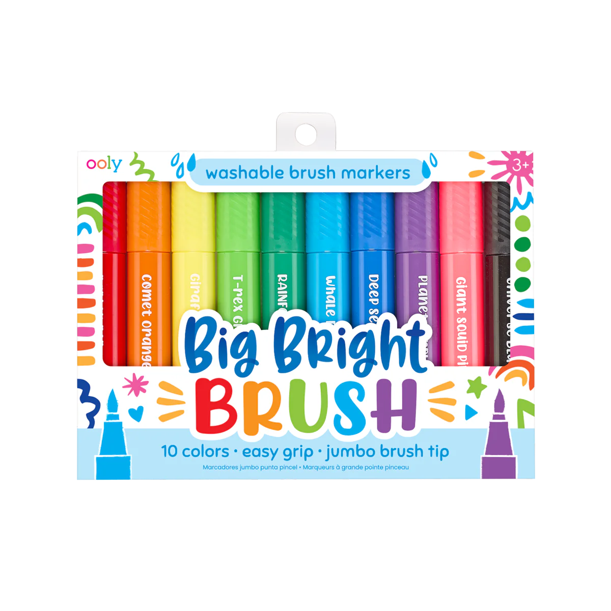 Plumones "Big Bright Brush" 10 pzas