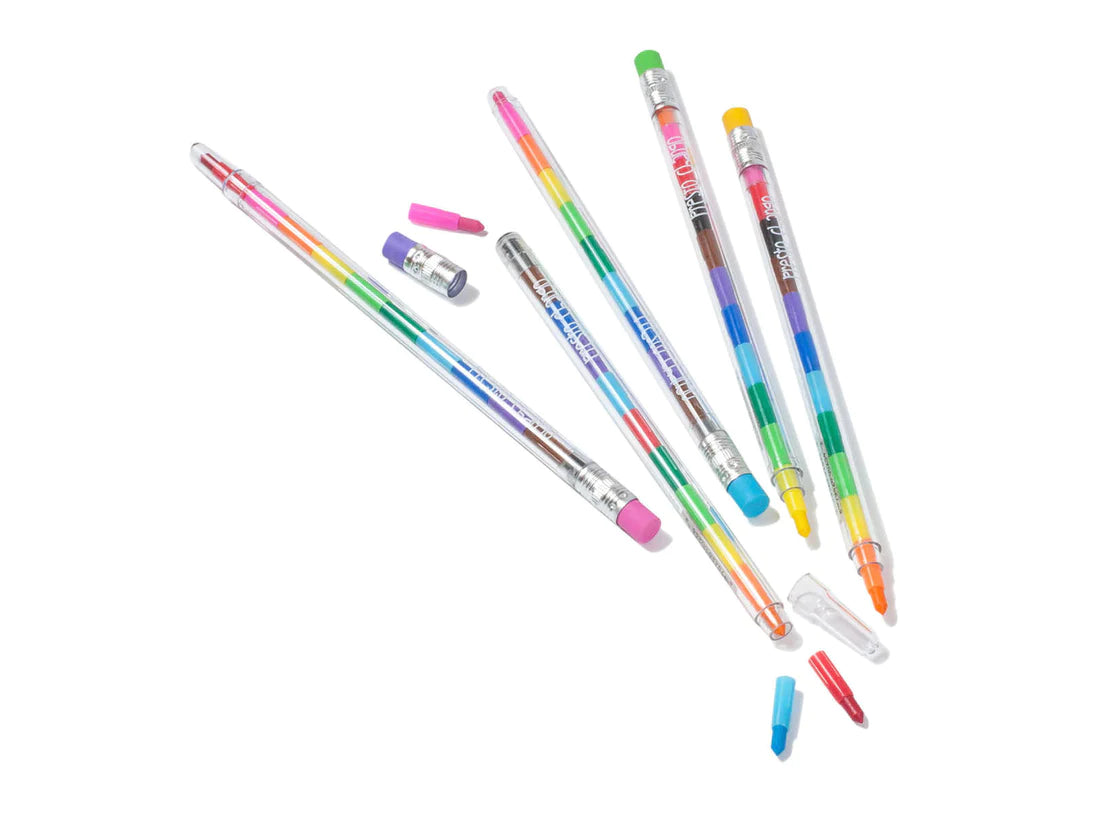 Crayones con piezas intercambiables "Presto Chango" 6 pzas