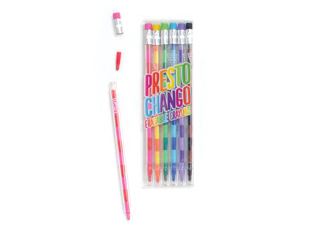 Crayones con piezas intercambiables "Presto Chango" 6 pzas