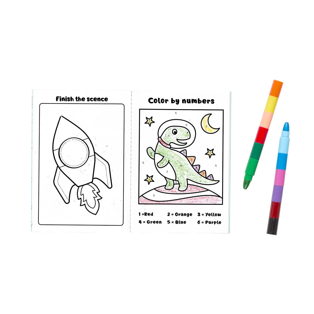 Mini kit de actividades de viaje "Dinosaurs in space"