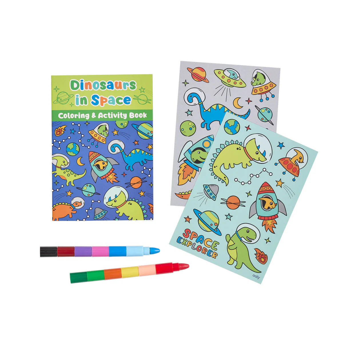 Mini kit de actividades de viaje "Dinosaurs in space"