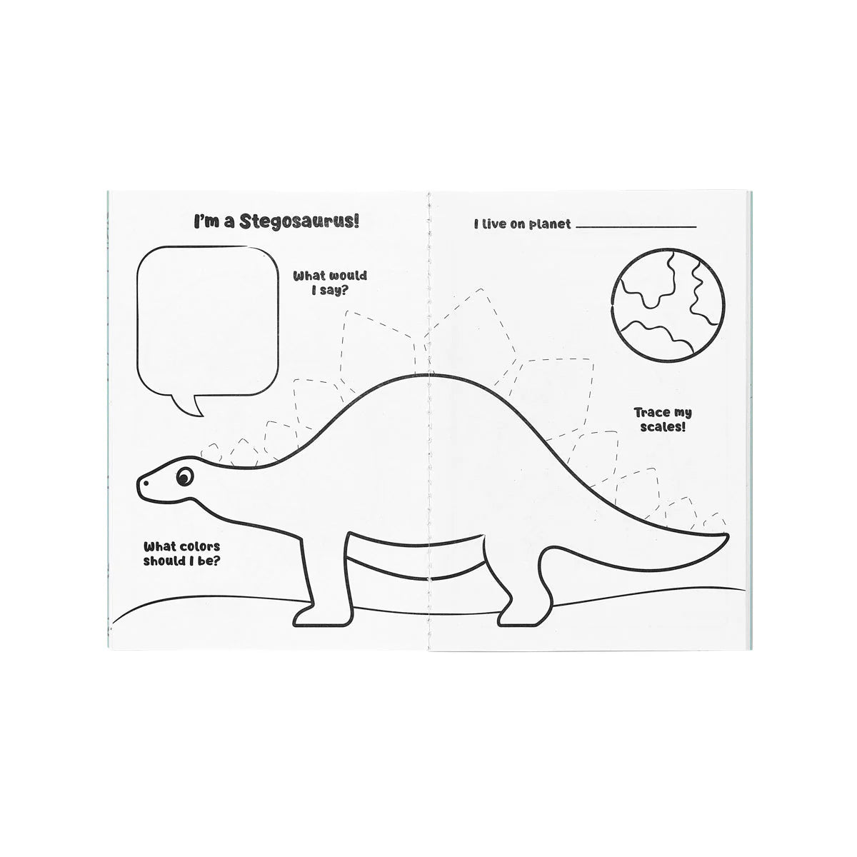 Mini kit de actividades de viaje "Dinosaurs in space"