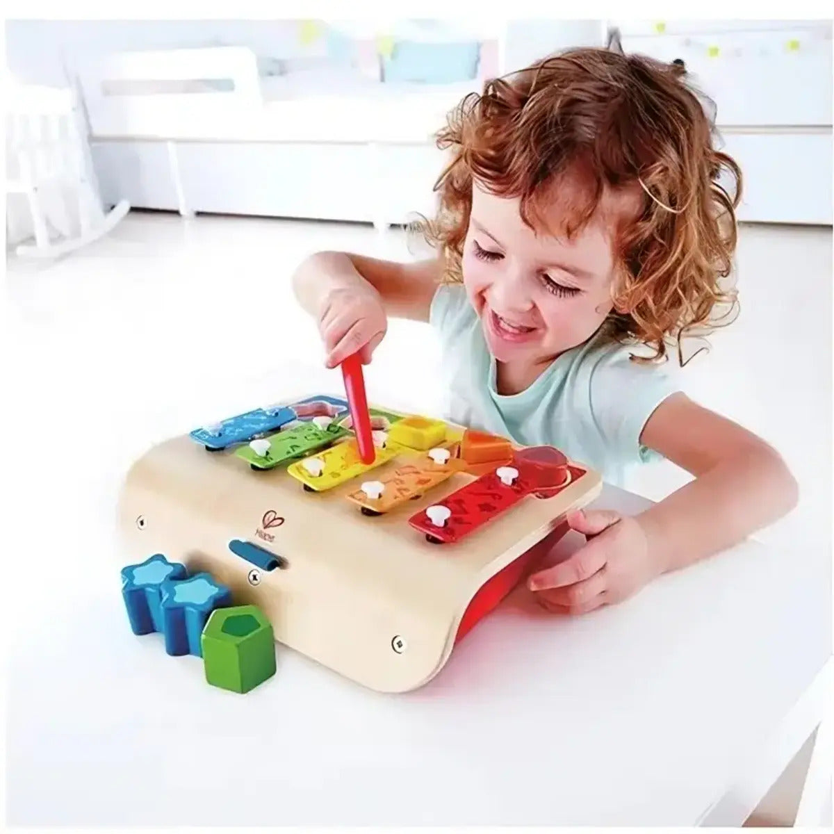 Xilófono y piano clasificador de formas de madera Hape - foto 2