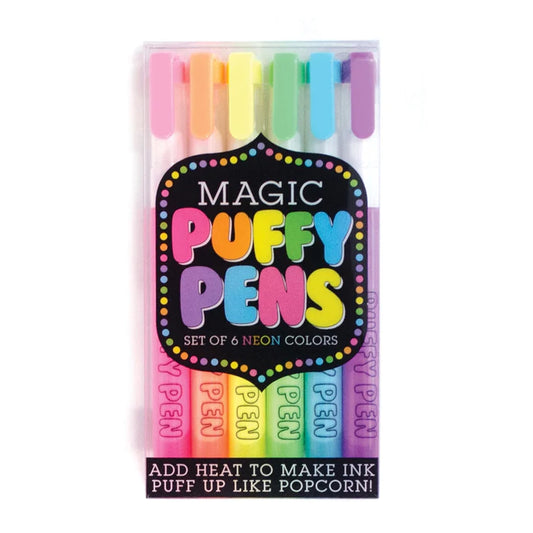 Plumones mágicos "Neon Puffy" 6 pzas
