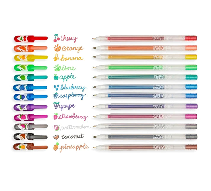 Plumas de Gel "Yummy Yummy" 12 pzas