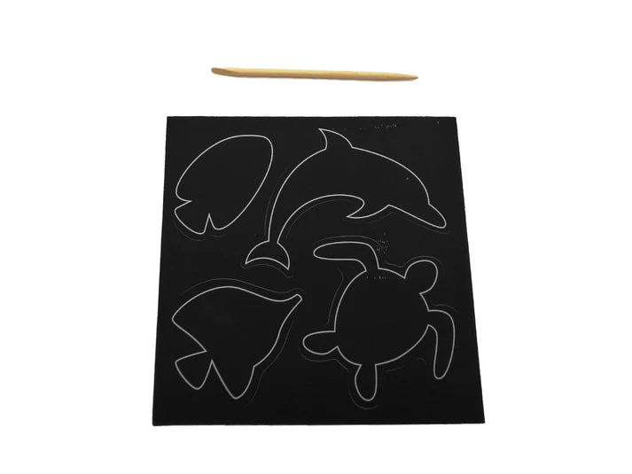 Kit de arte para raspar con ilustraciones del océano Ooly - foto 3