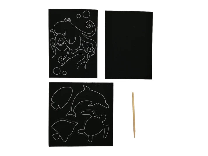 Kit de arte para raspar con ilustraciones del océano Ooly - foto 4