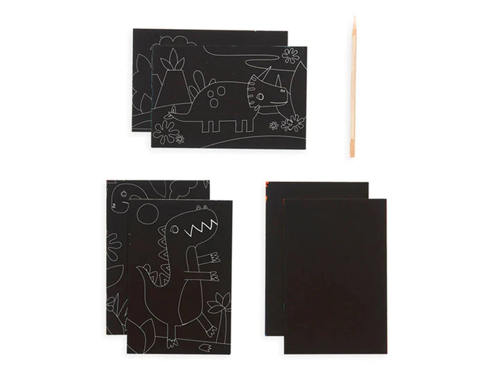 Mini kit de arte para raspar Scratch and Scribble de dinosaurios de Ooly - foto 2