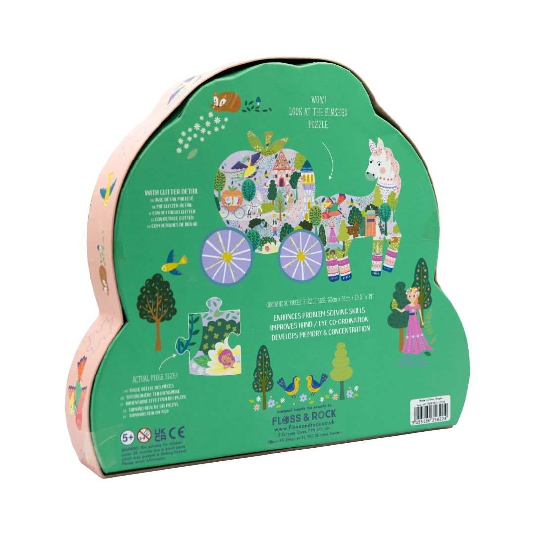 Rompecabezas "Carruaje y Caballo" 80 piezas