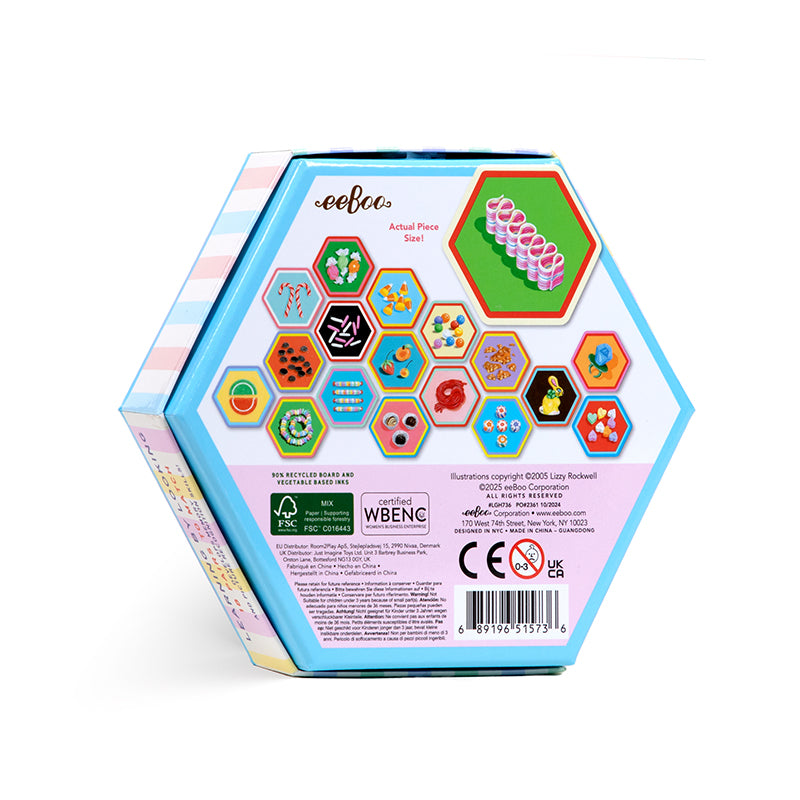 Memorama mini de dulces clásicos con fichas ilustradas y caja hexagonal - foto 2