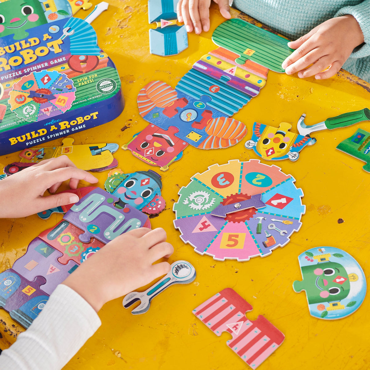 Juego de mesa Build a Robot con ruleta de eeBoo - foto 4