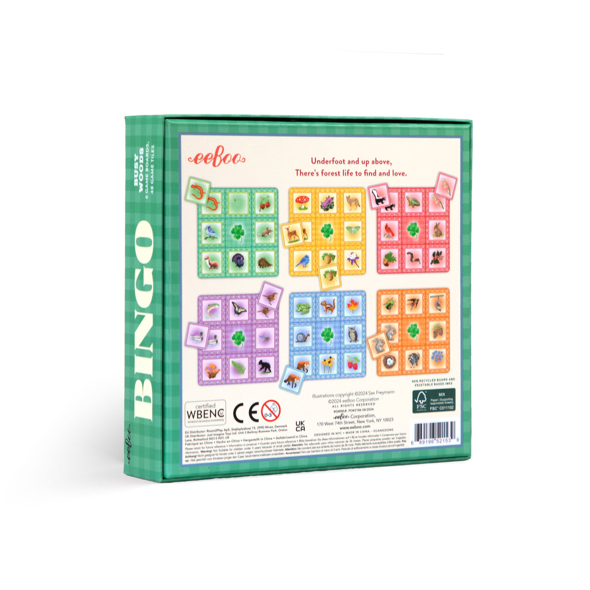 Bingo Busy Woods de animales del bosque eeBoo - foto 5