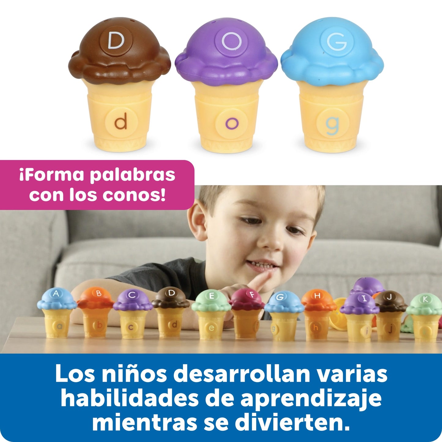 Mini Conos de Letras