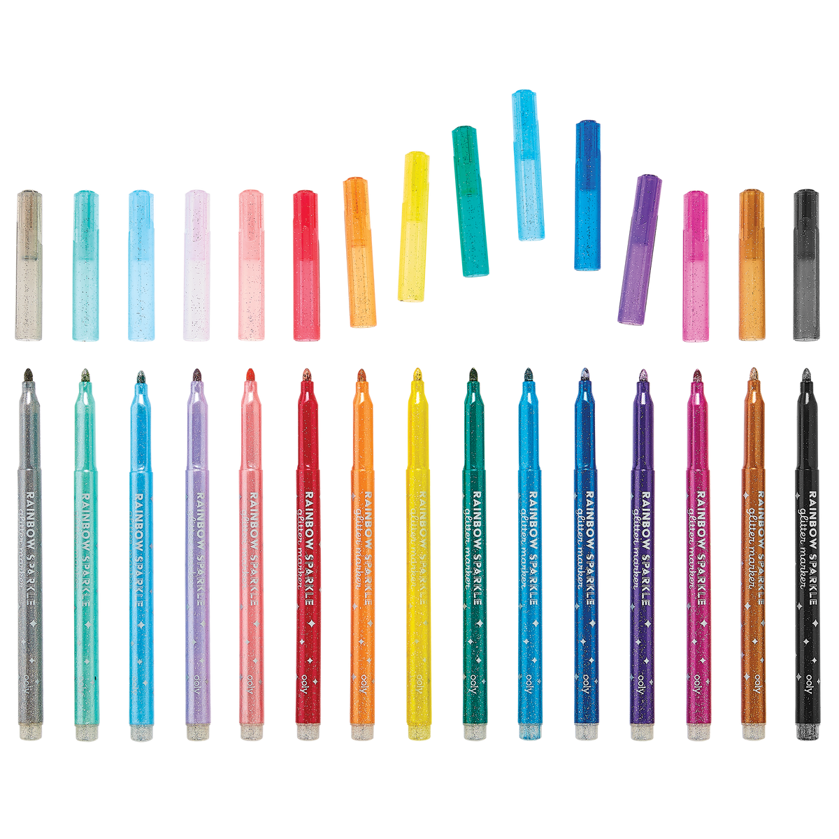 Rainbow Sparkle Marcadores con Efecto Glitter 15 Pzas