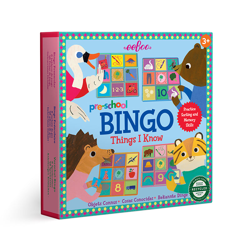 Bingo Preschool Things I Know de eeBoo