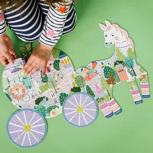 Rompecabezas "Carruaje y Caballo" 80 piezas