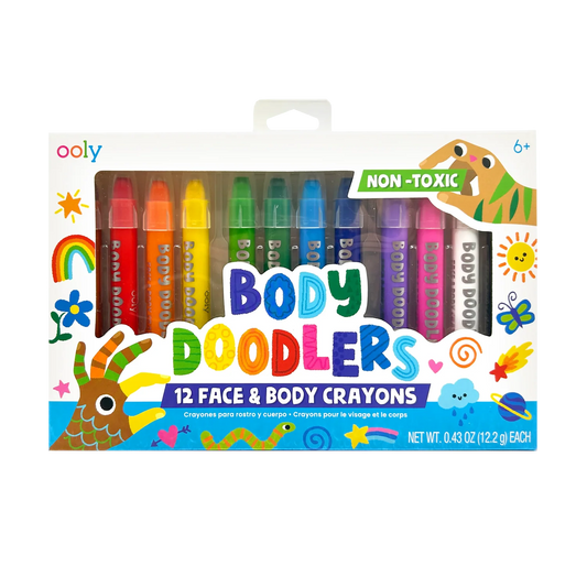 Body Doodlers Crayones para Rostro y Cuerpo – Set de 12