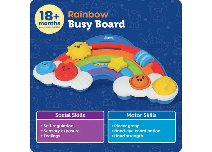 Rainbow Busy Board- Tablero Actividades Arcoiris