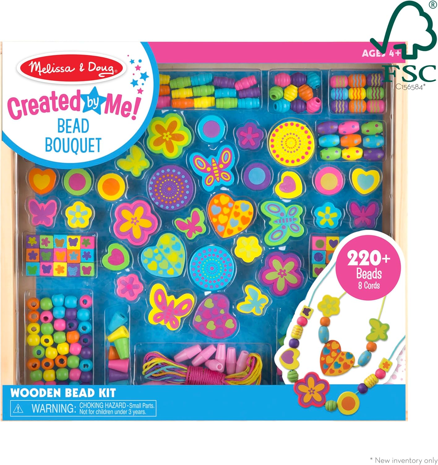Set de Cuentas de Madera para Crear Joyas Bouquet