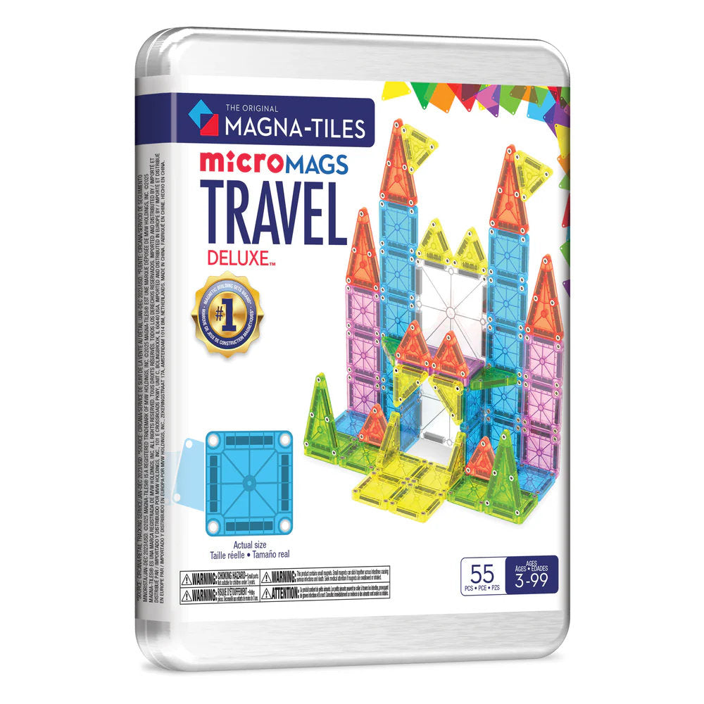 MAGNA-TILES microMAGS Travel Set Deluxe 55 Pzas