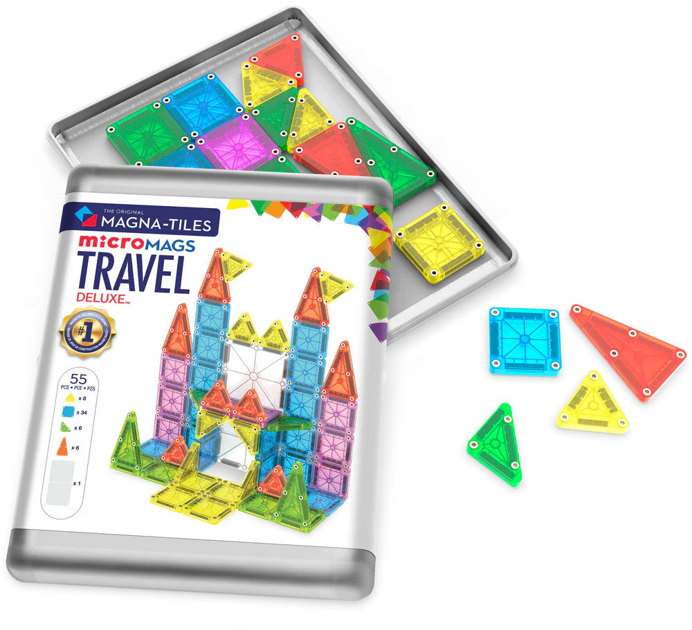 MAGNA-TILES microMAGS Travel Set Deluxe 55 Pzas