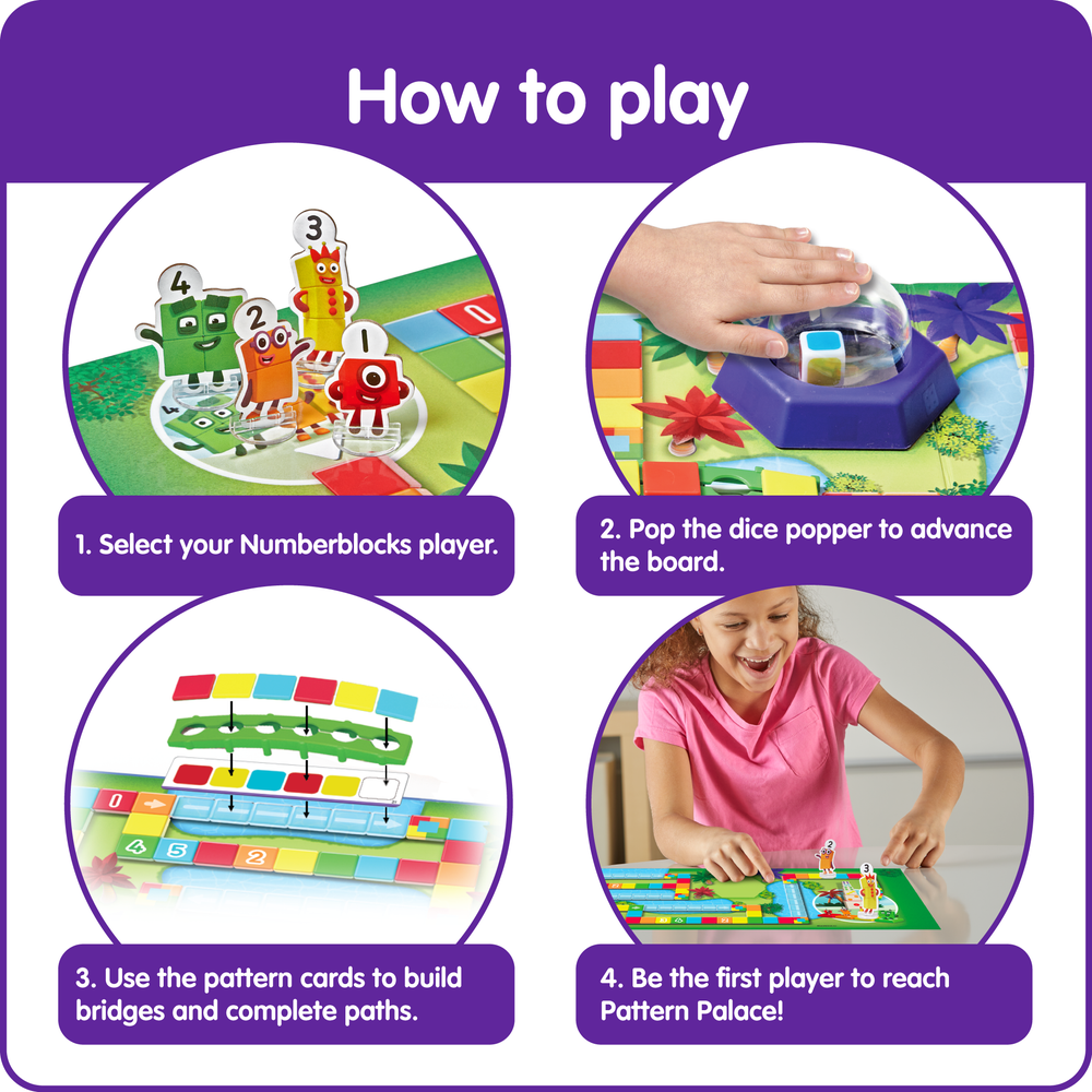 Numberblocks® Race to Pattern Palace Juego Mesa