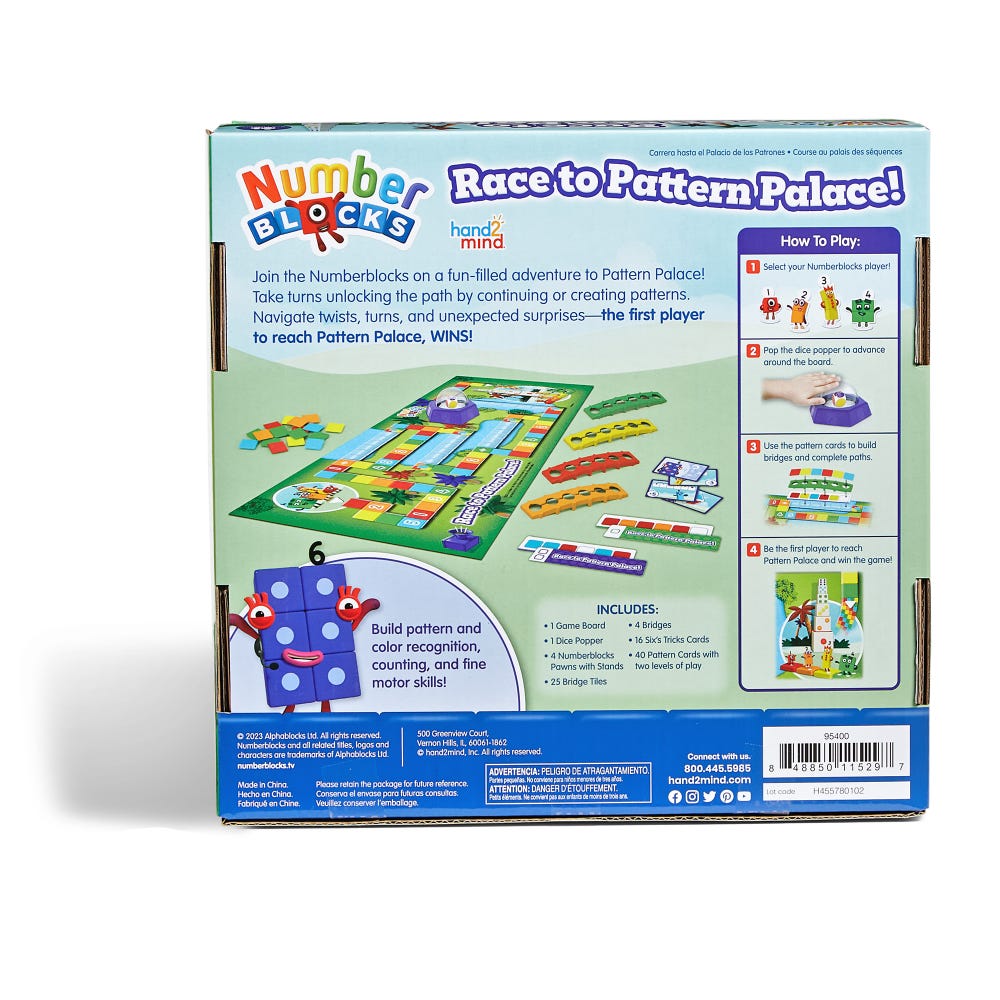 Numberblocks® Race to Pattern Palace Juego Mesa