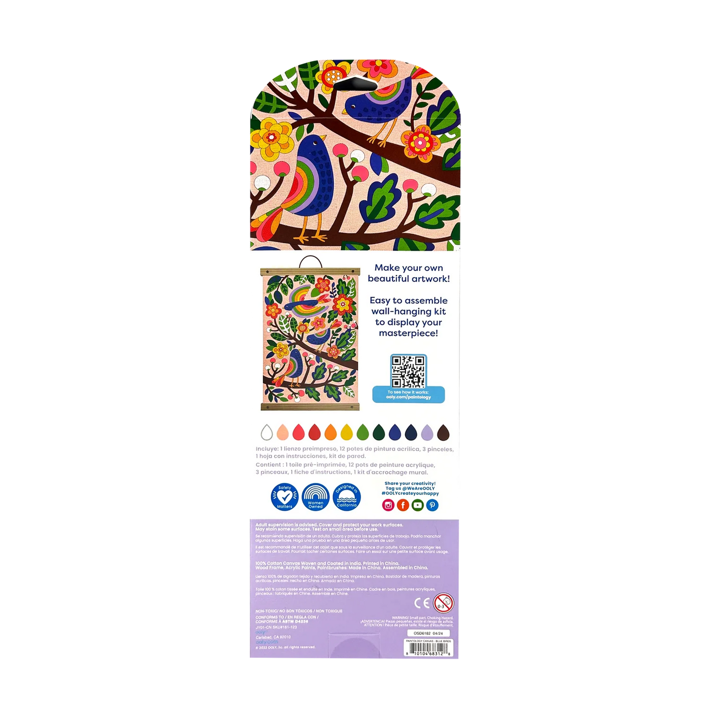 Kit de lienzo para pintar por números de Paintology