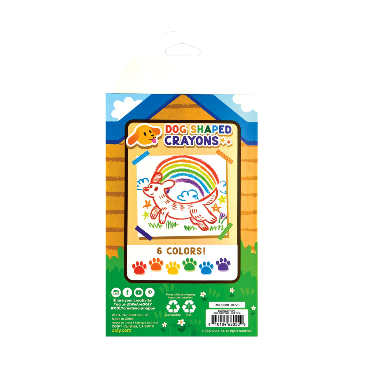 Crayones Pawsome Pups – Set de 6