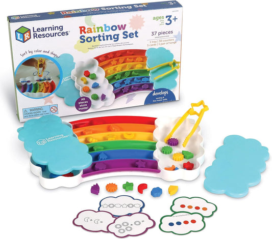 Set de clasificación arcoíris- Rainbow sorting set