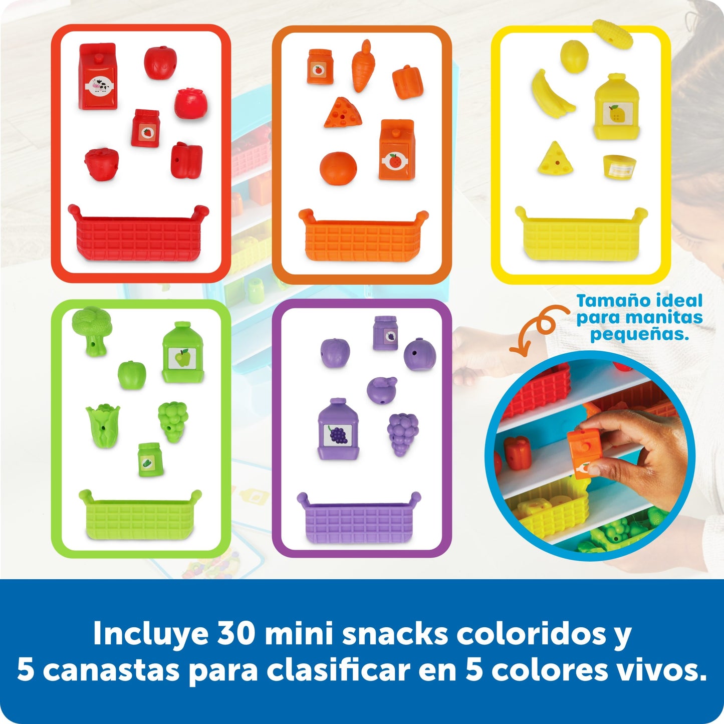 Mini refrigerador para clasificar bocadillos