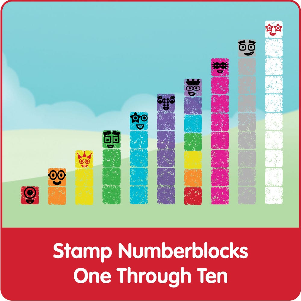 Set de Sellos Numberblocks® Stampoline Park