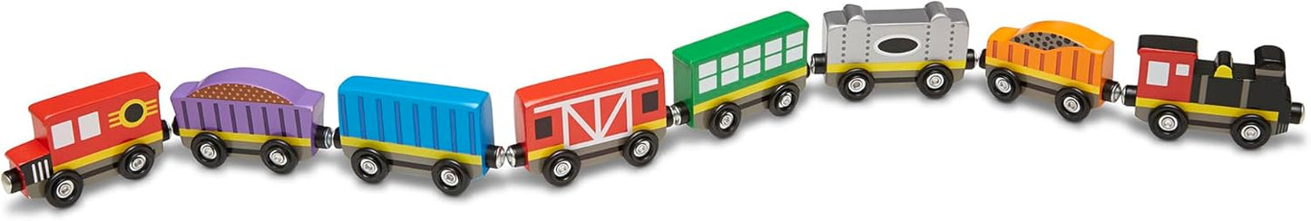 Tren de Madera con Vagones Magnéticos